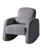 Richard Soft Corduroy Rocking Chair with Lumbar Support