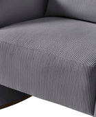 Richard Soft Corduroy Rocking Chair with Lumbar Support