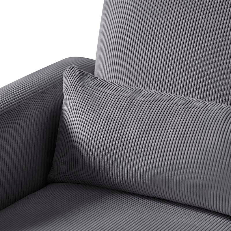 Richard Soft Corduroy Rocking Chair and Ottoman