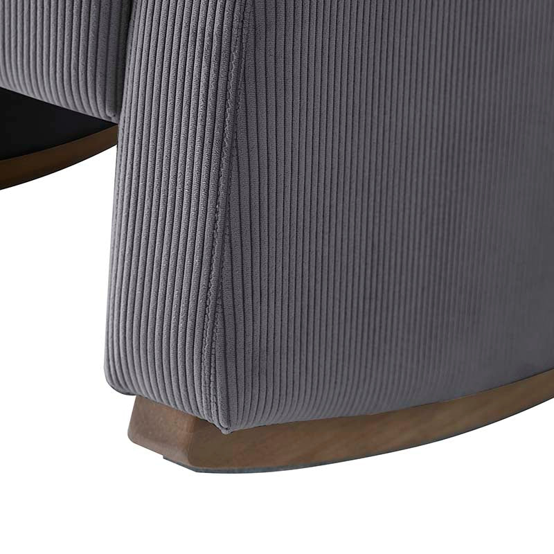 Richard Soft Corduroy Rocking Chair and Ottoman