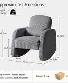 Richard Soft Corduroy Rocking Chair with Lumbar Support