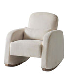 Richard Soft Corduroy Rocking Chair with Lumbar Support