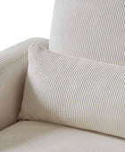 Richard Soft Corduroy Rocking Chair with Lumbar Support