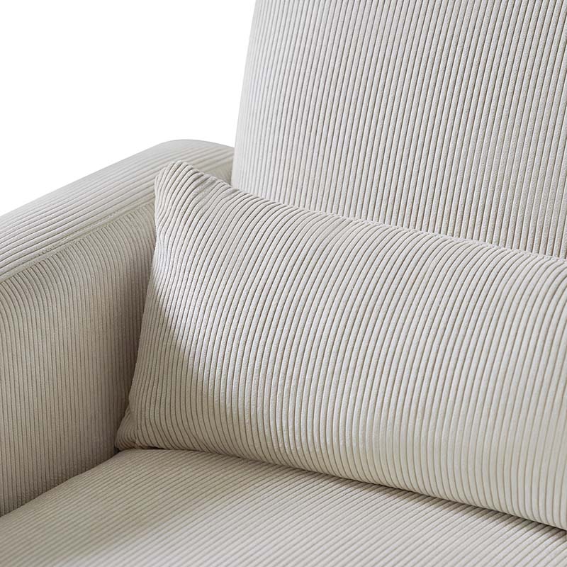 Richard Soft Corduroy Rocking Chair and Ottoman