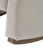 Richard Soft Corduroy Rocking Chair with Lumbar Support