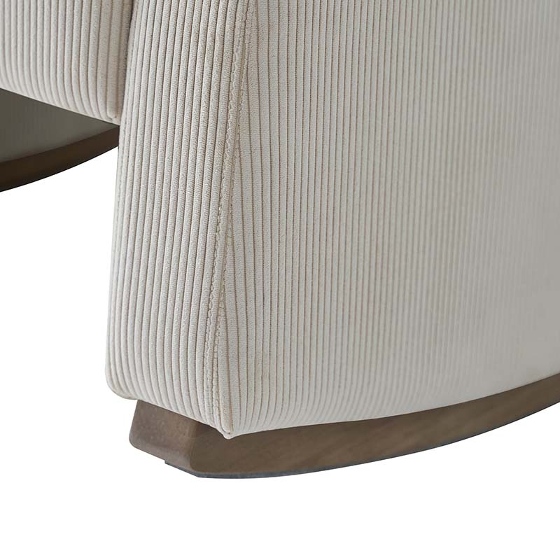 Richard Soft Corduroy Rocking Chair and Ottoman