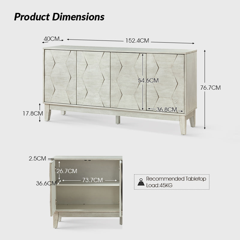 Kamu 152 cm Sideboard: Elegant and Practical Storage