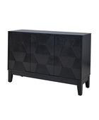 Kamu 115 cm Wide Sideboard with 3 Push-to-Open Doors