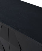 Kamu 115 cm Wide Sideboard with 3 Push-to-Open Doors