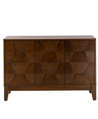 Kamu 115 cm Wide Sideboard with 3 Push-to-Open Doors