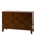 Kamu 115 cm Wide Sideboard with 3 Push-to-Open Doors