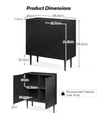 Lasse 89 cm Tall 2-Door Accent Cabinet