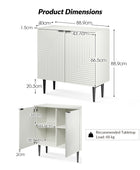 Lasse 89 cm Tall 2-Door Accent Cabinet