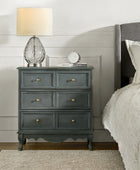 Galatea 3-Drawer Bedside Table with Charging Station