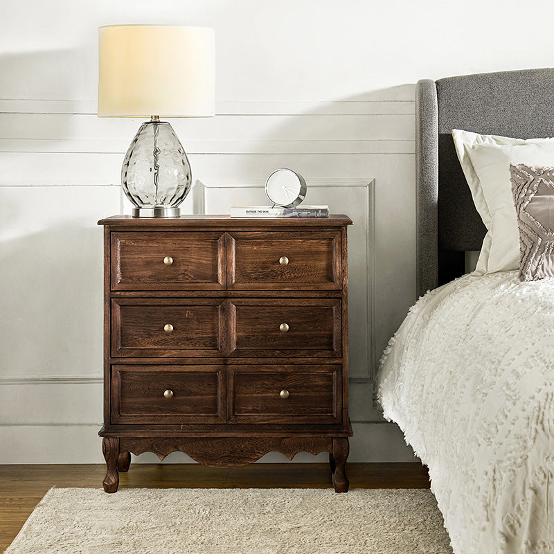 Galatea 3-Drawer Bedside Table with Charging Station