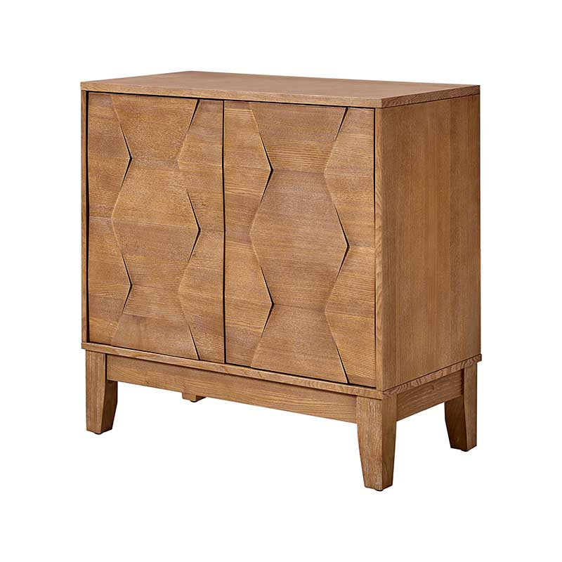 Kamu 2-Door Sideboard Cabinet with Push Open & Adjustable Shelf