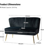Bariana Velvet Mid-Century Modern Upholstered Loveseat