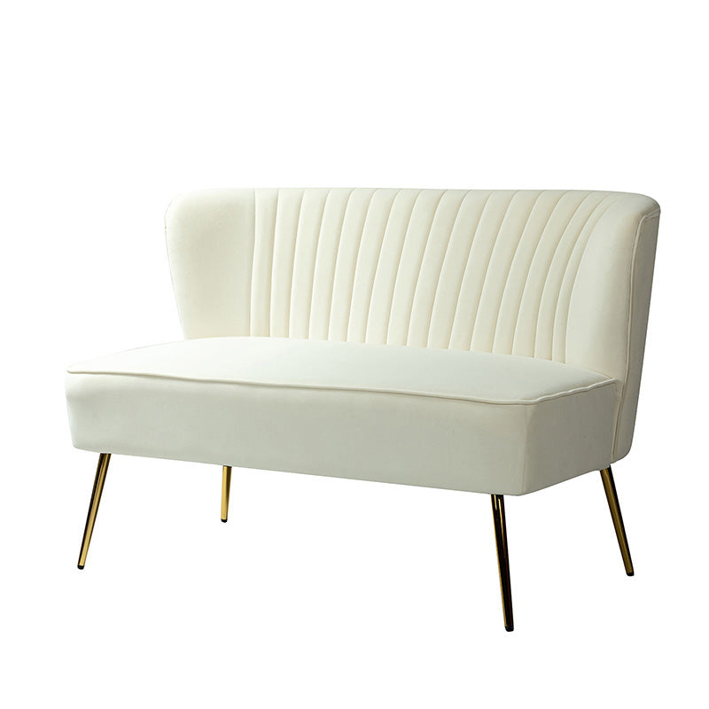 Bariana Velvet Mid-Century Modern Upholstered Loveseat