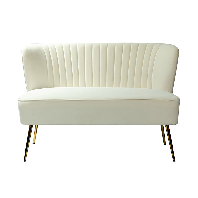 Bariana Velvet Mid-Century Modern Upholstered Loveseat