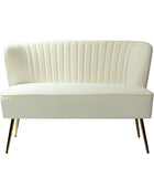 Bariana Velvet Mid-Century Modern Upholstered Loveseat