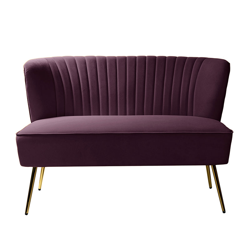 Bariana Velvet Mid-Century Modern Upholstered Loveseat