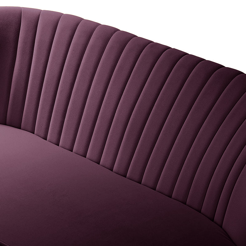 Bariana Velvet Mid-Century Modern Upholstered Loveseat