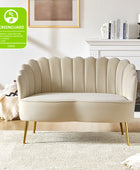 Ariel Velvet Bloom Loveseat - Modern Elegance with Floral Flair