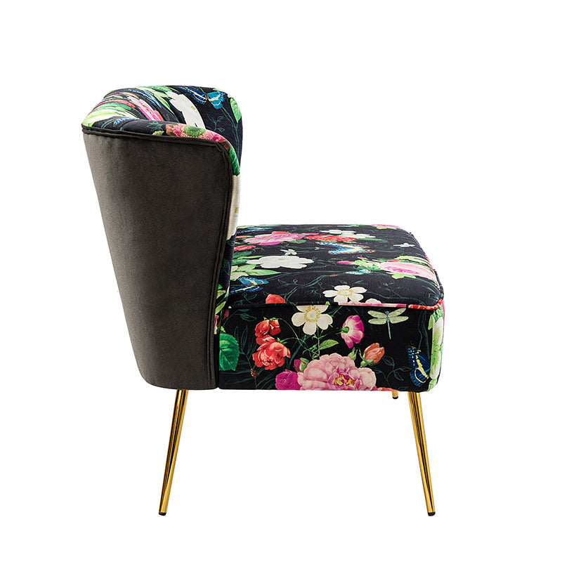 Coraline Floral Upholstered Loveseat with Tufted Back