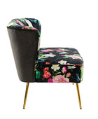 Coraline Floral Upholstered Loveseat with Tufted Back