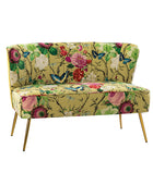 Coraline Floral Upholstered Loveseat with Tufted Back