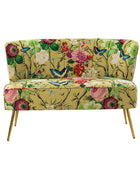 Coraline Floral Upholstered Loveseat with Tufted Back