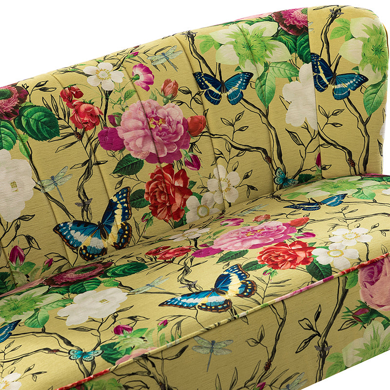 Coraline Floral Upholstered Loveseat with Tufted Back