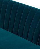 Megara Velvet Armless Wingback Loveseat