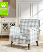 Sadie Plaid Classic Style Modern Charm Upholstered Chair