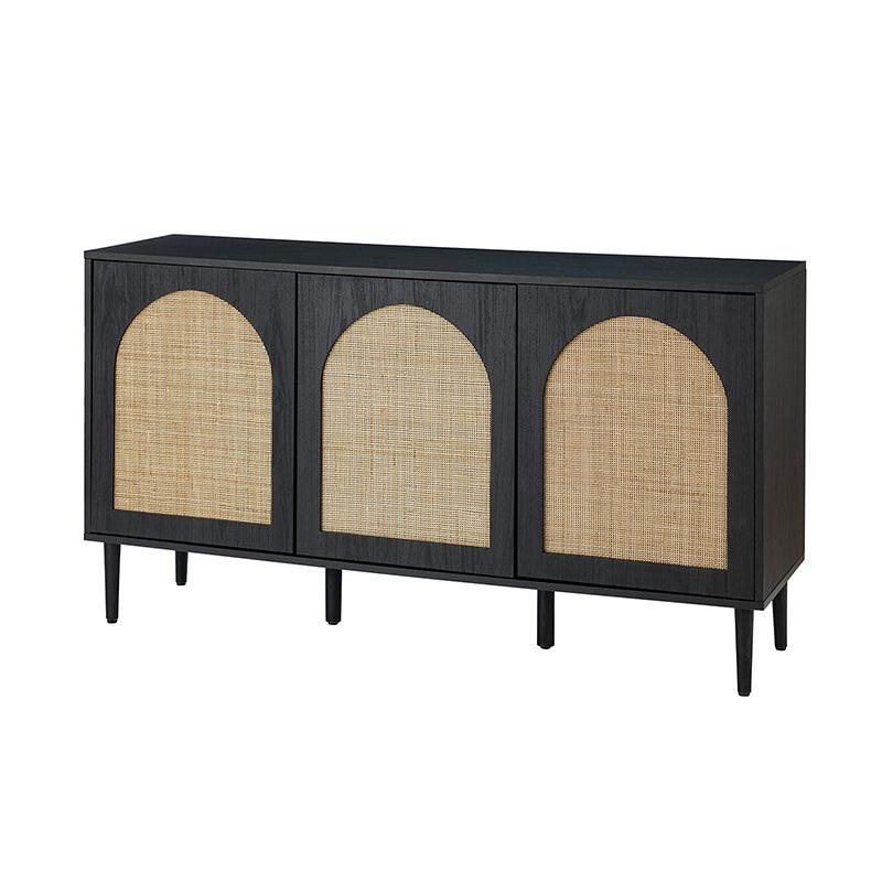 Posey Wood and Rattan Sideboard - Hulala Home