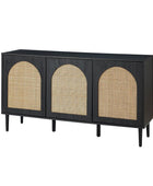 Posey Wood and Rattan Sideboard - Hulala Home