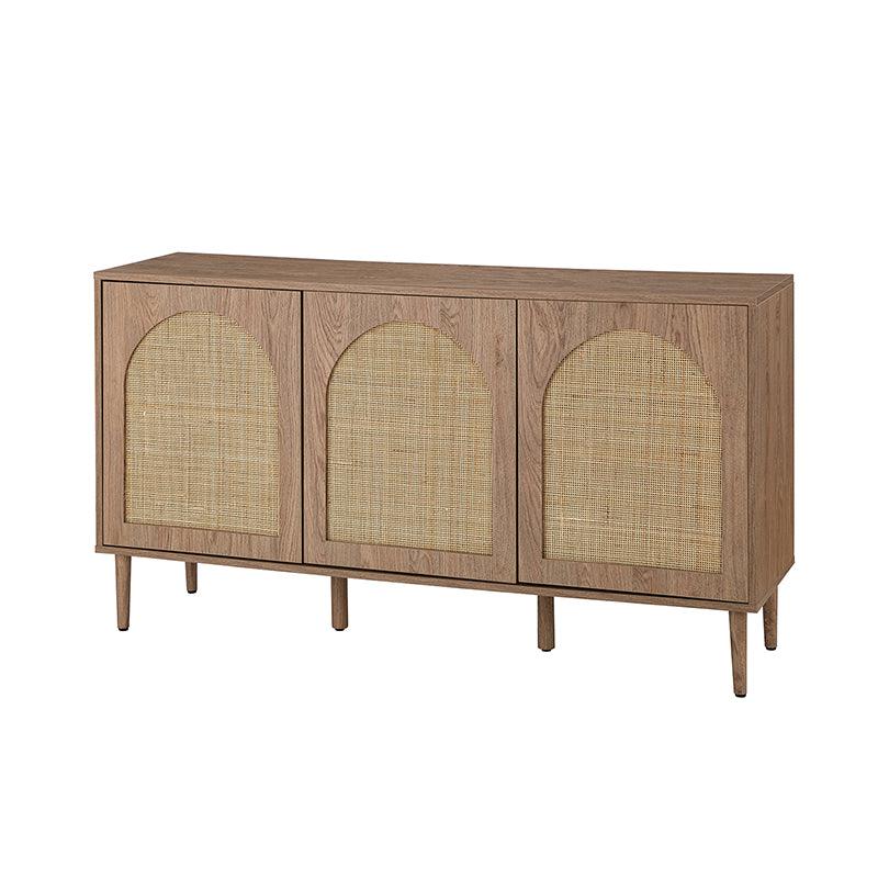 Posey Wood and Rattan Sideboard - Hulala Home