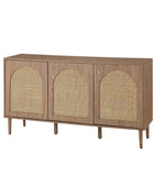 Posey Wood and Rattan Sideboard - Hulala Home