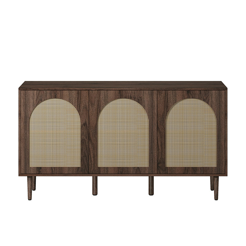 Posey 142 cm Wide Wood and Rattan Kacie Modern Sideboard