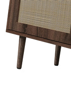 Posey 142 cm Wide Wood and Rattan Kacie Modern Sideboard