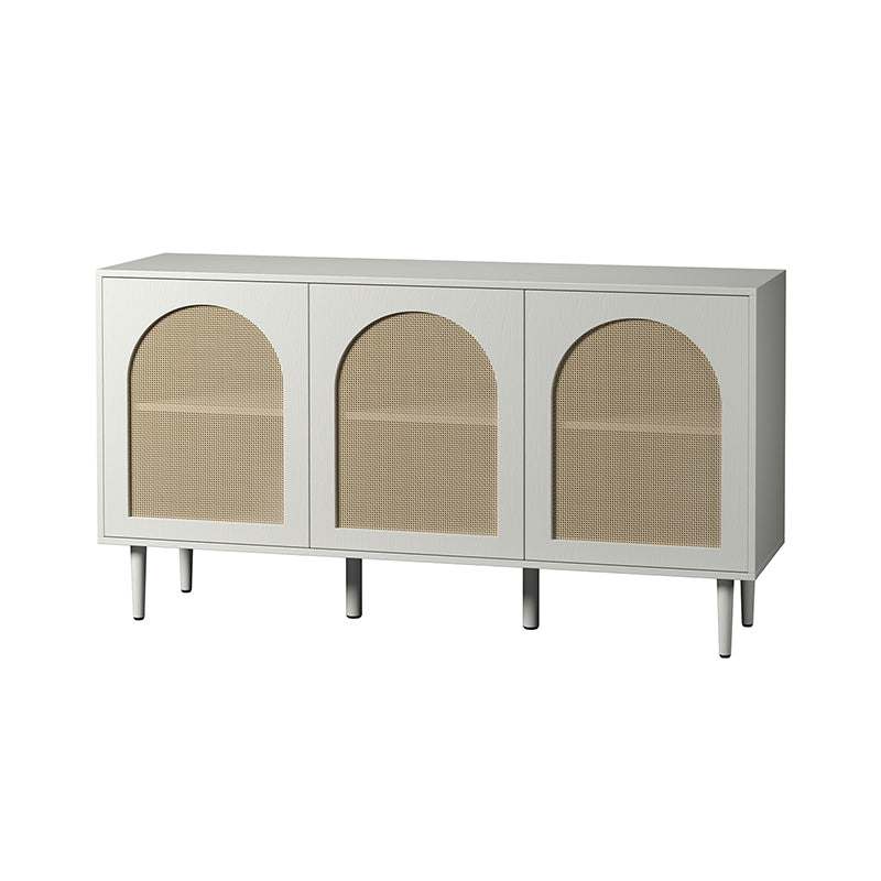 Posey 142 cm Wide Wood and Rattan Kacie Modern Sideboard