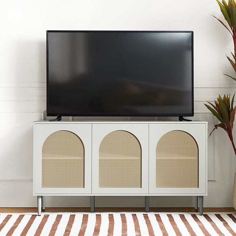 Posey 142 cm Wide Wood and Rattan Kacie Modern Sideboard