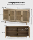 Butes 144 cm TV Stand Console Table with Storage