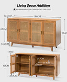 Butes 144 cm TV Stand Console Table with Storage