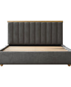 Modory Moro Upholstered Bed Frame with Modular Headboard & Side Storage