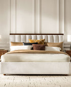 Modory Moro Upholstered Bed Frame with Modular Headboard & Side Storage