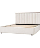 Modory Moro Upholstered Bed Frame with Modular Headboard & Side Storage
