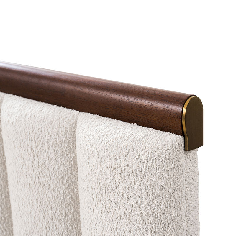 Modory Moro Upholstered Bed Frame with Modular Headboard & Side Storage