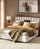 Modory Moro Upholstered Bed Frame with Modular Headboard & Side Storage