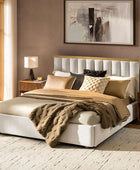 Modory Moro Upholstered Bed Frame with Modular Headboard & Side Storage